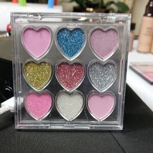Heart-Shaped Glitter Eyeshadow Palette